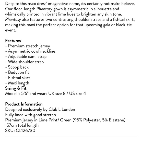 Club L London One-Shoulder Multicolor Dress Phantasy 2 $150 - Picture 5 of 5